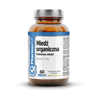 Miedź organiczna 2 mg 60 kaps Vege | Clean Label Pharmovit