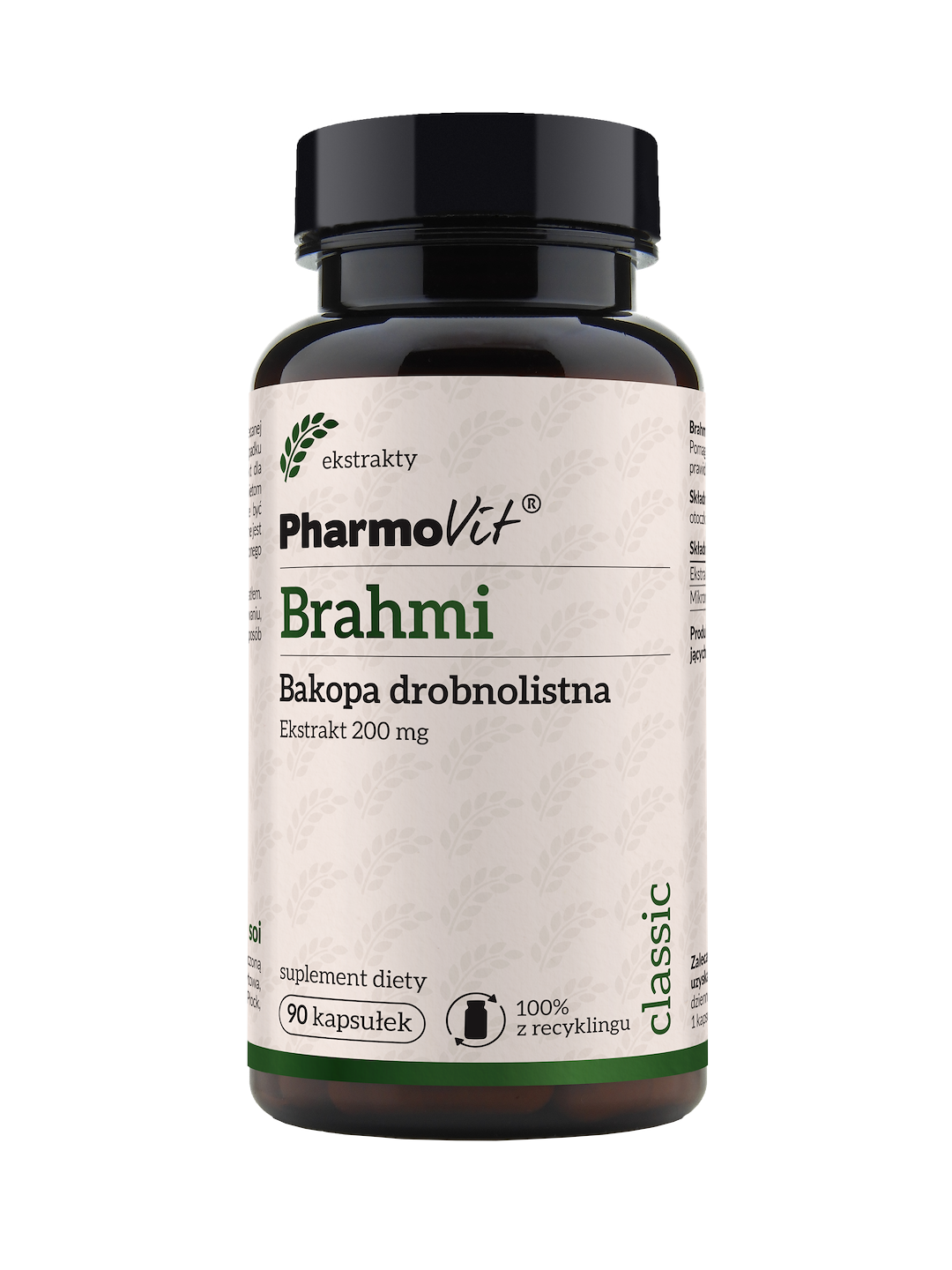 Brahmi Bakopa drobnolistna 20:1 200 mg 90 kaps | Classic Pharmovit