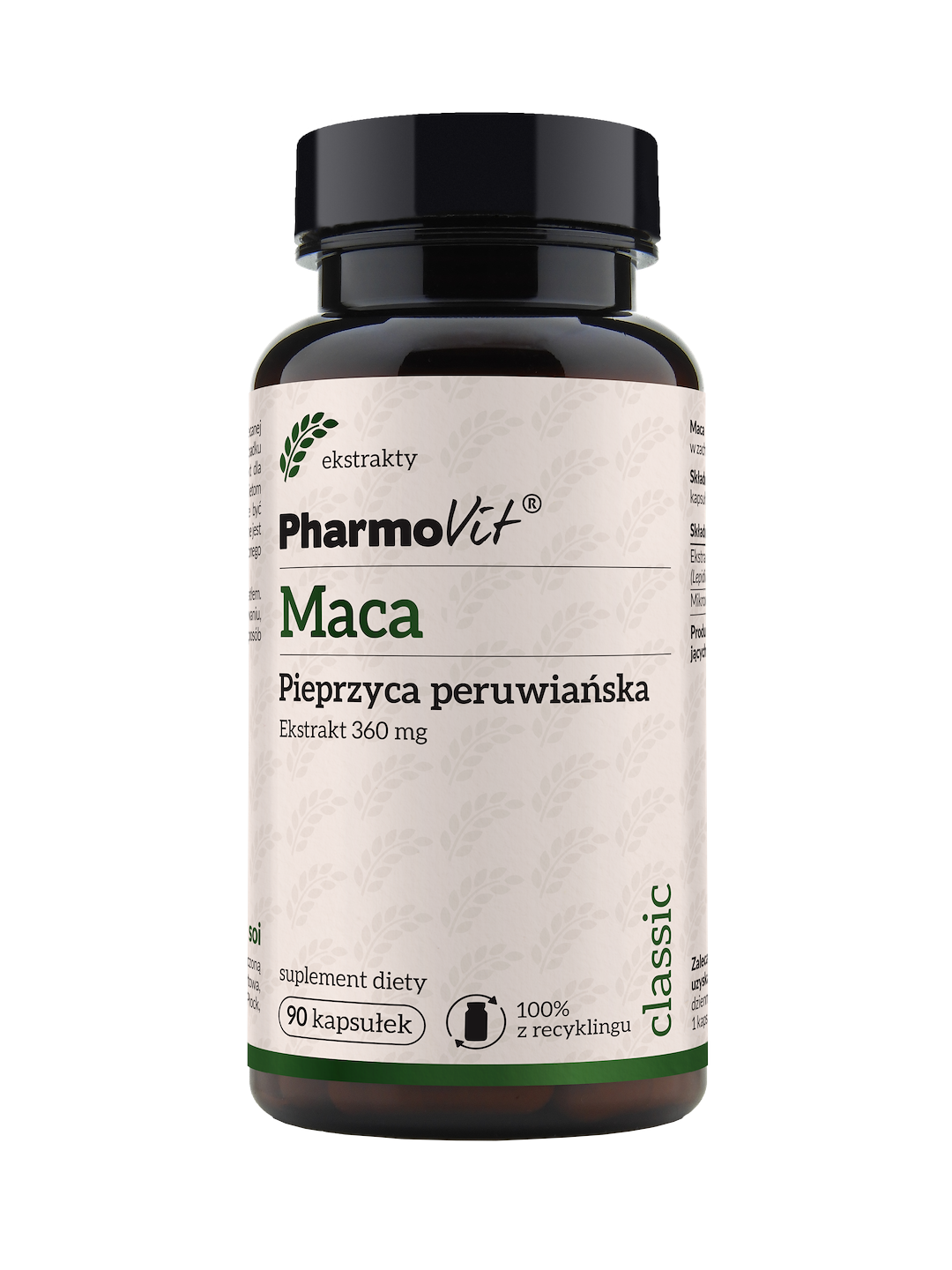 Maca Pieprzyca peruwiańska 360 mg 90 kaps | Classic Pharmovit