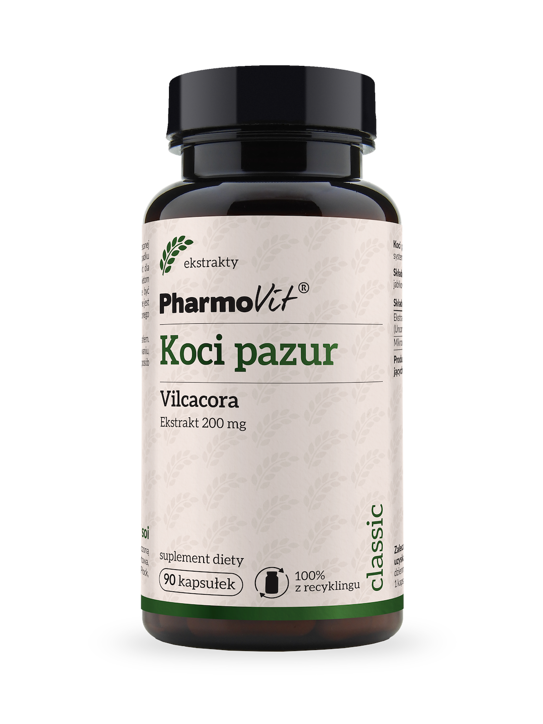 Koci pazur Vilcacora 200 mg 90 kaps | Classic Pharmovit