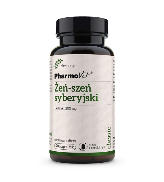 Żeń-szeń syberyjski 20:1 200 mg 90 kaps | Classic Pharmovit