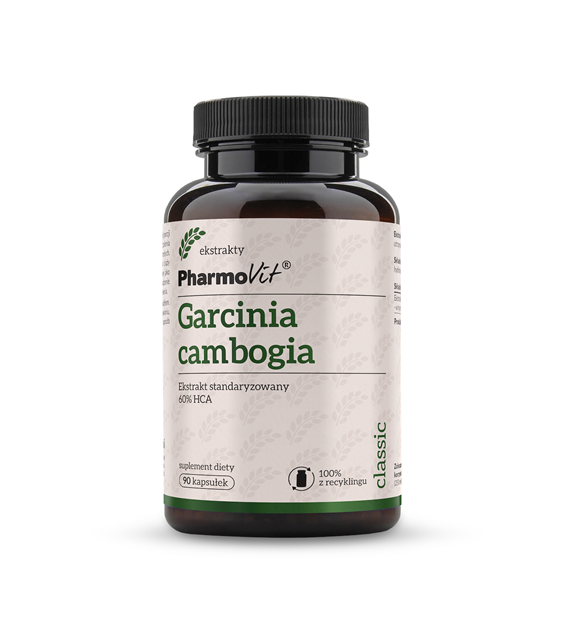 Garcinia cambogia Ekstrakt standaryzowany 60% HCA 90 kaps | Classic Pharmovit