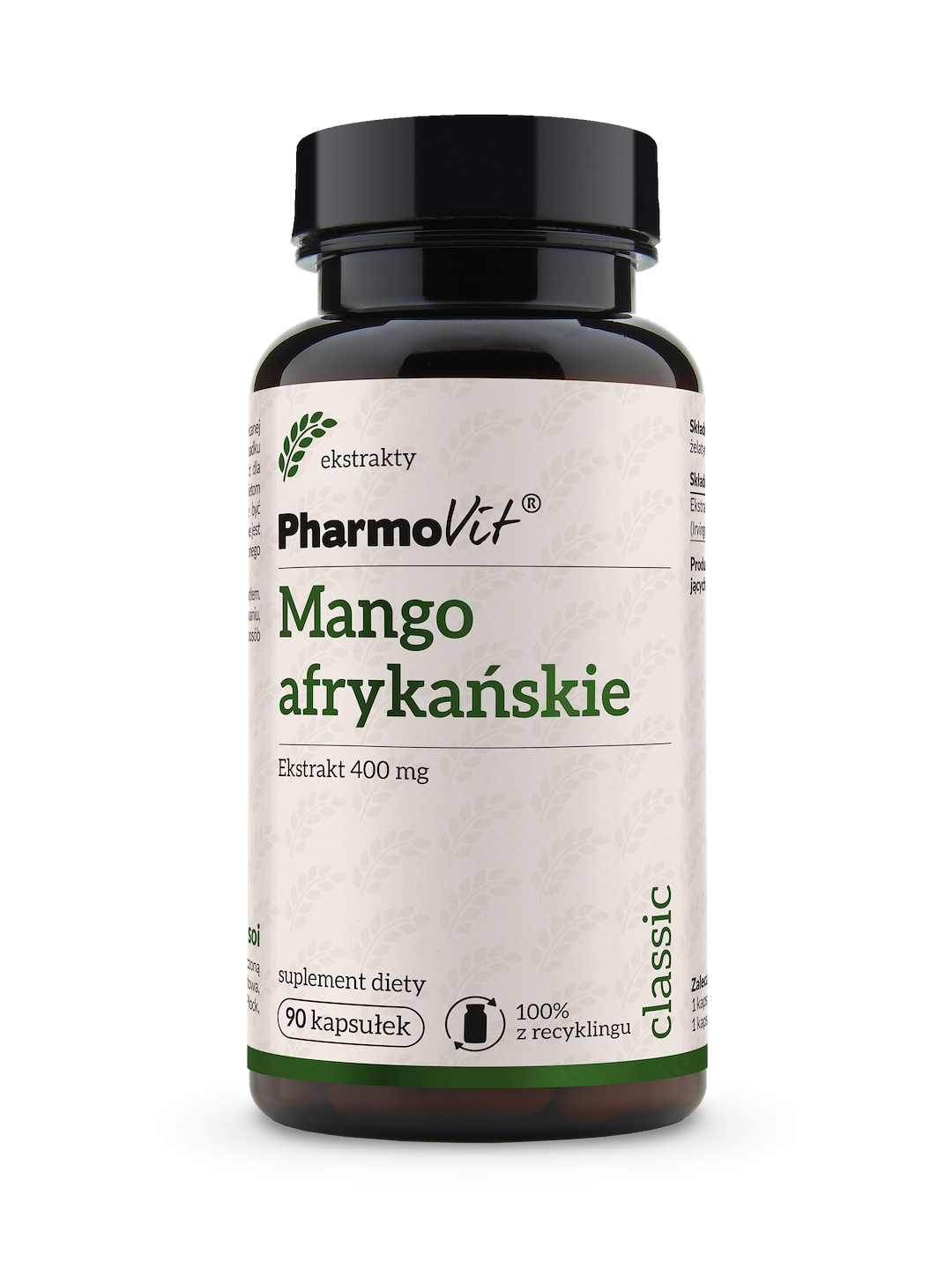 Mango afrykańskie 400 mg 90 kaps | Classic Pharmovit