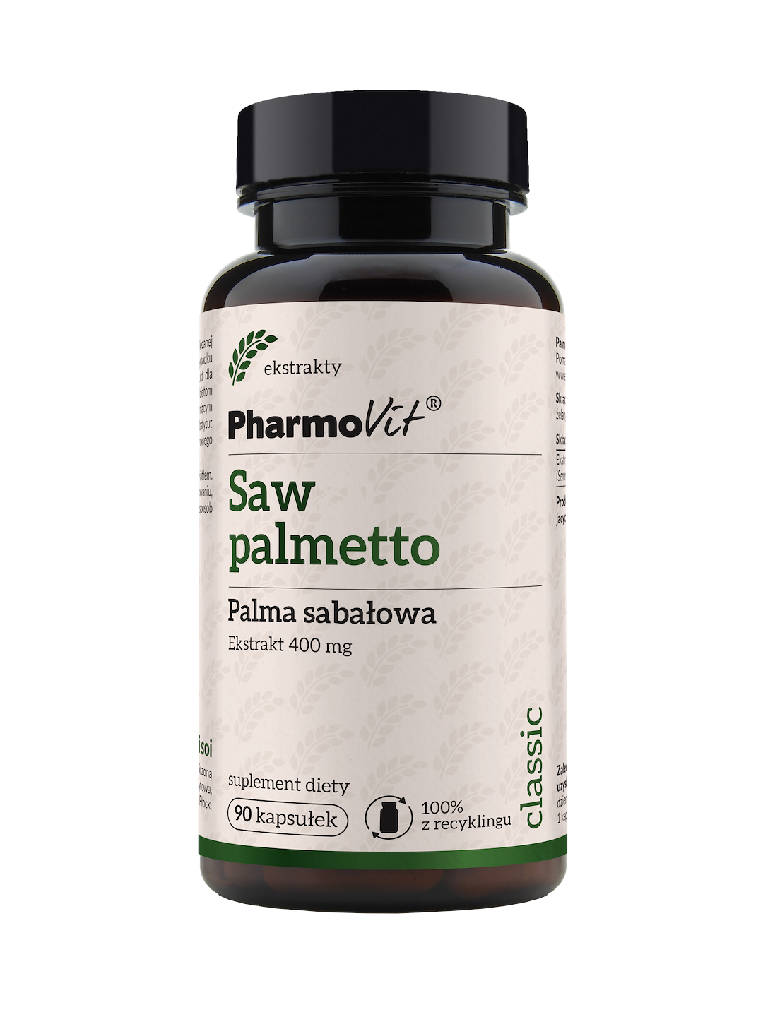 Saw palmetto Palma sabałowa 400 mg 90 kaps | Classic Pharmovit