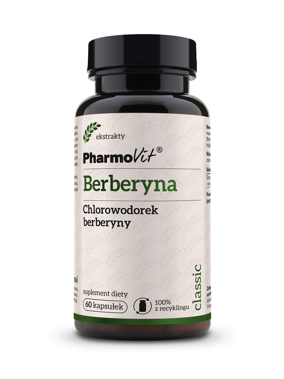 Berberyna Chlorowodorek berberyny 388 mg 60 kaps | Classic Pharmovit