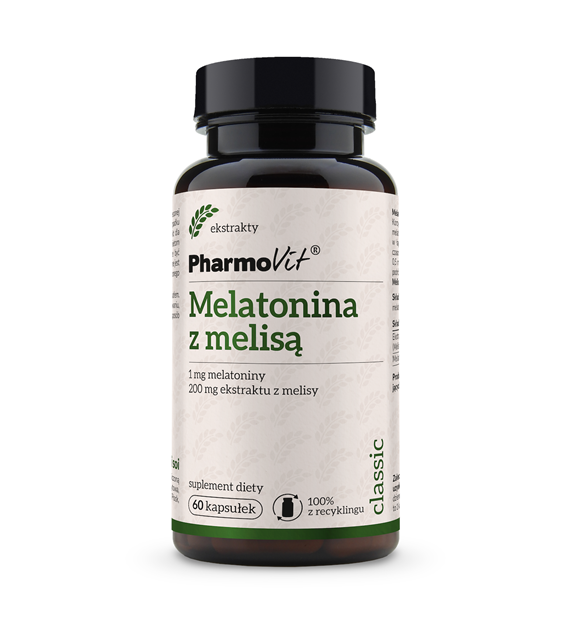 Melatonina z melisą 60 kaps | Classic Pharmovit