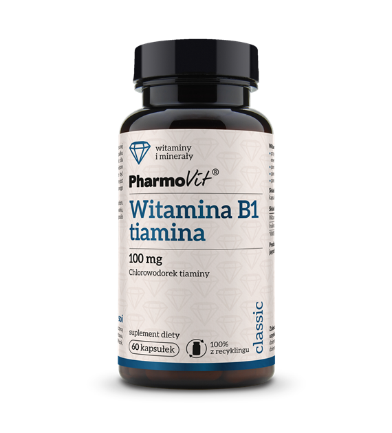 B1 tiamina 100 mg 60 kaps | Classic Pharmovit