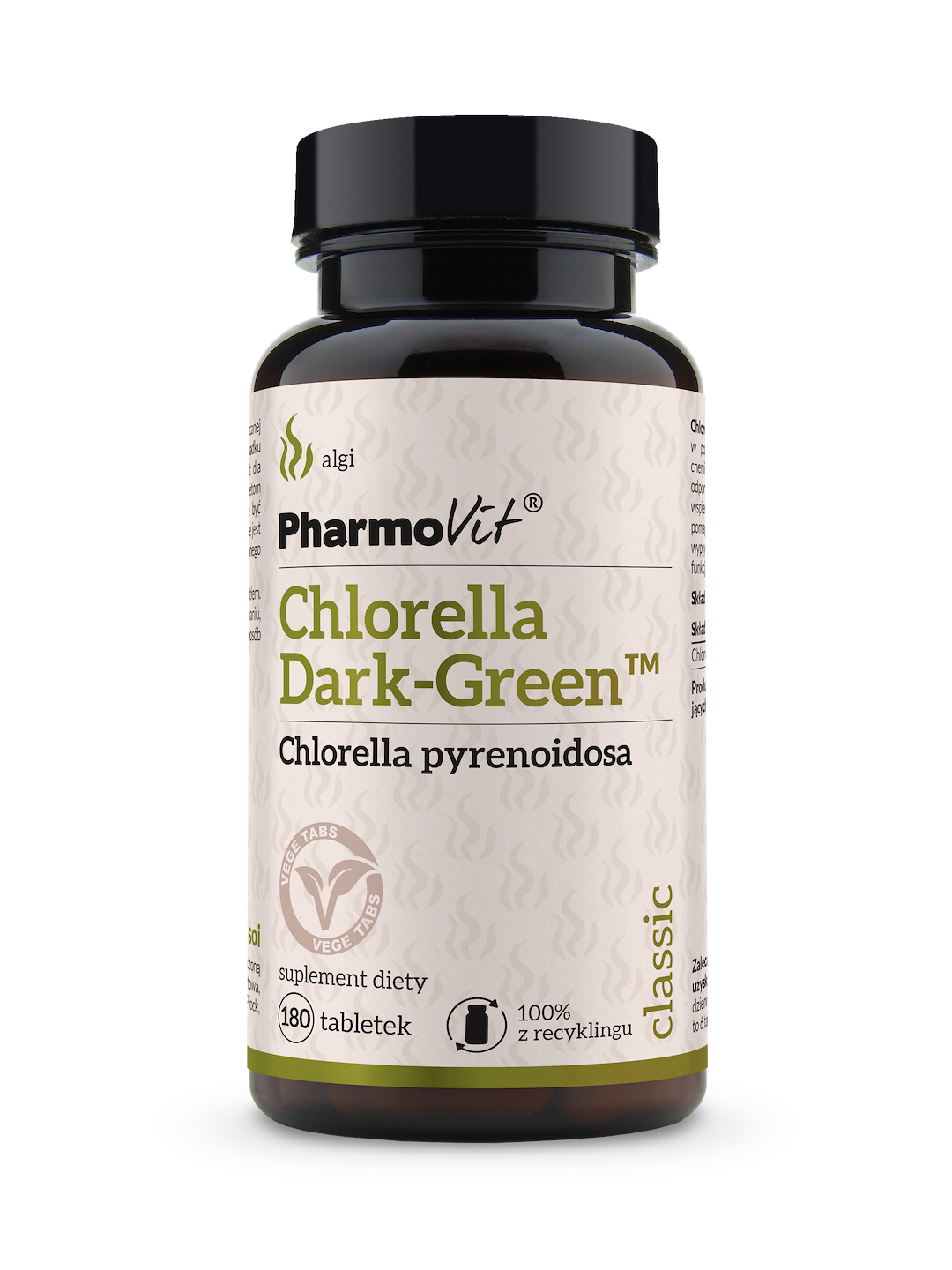 Chlorella DARK-GREEN™ 180 tabl vege | Classic Pharmovit