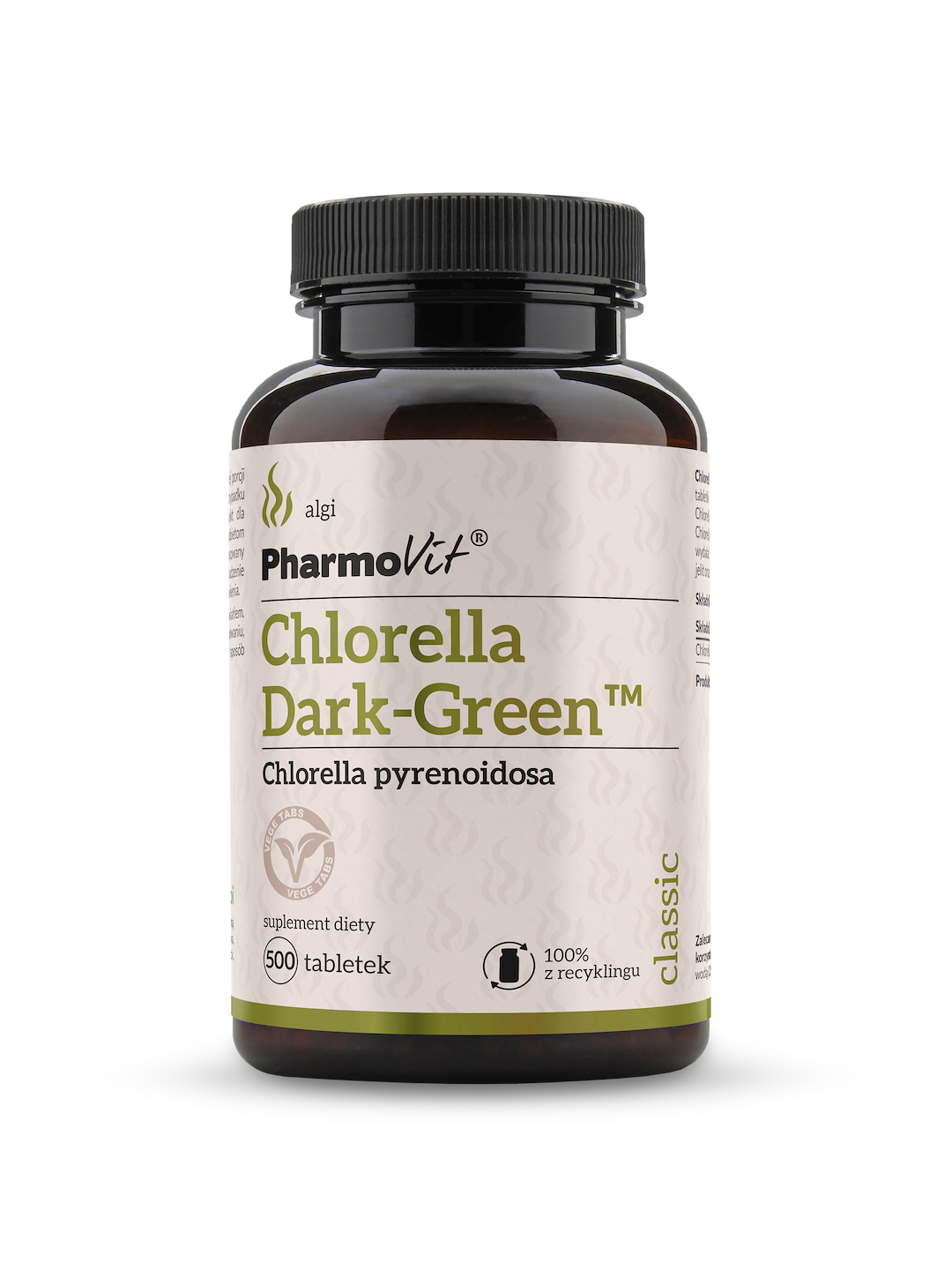 Chlorella DARK-GREEN™ 500 tabl vege | Classic Pharmovit