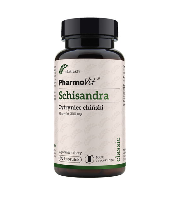 Schisandra Cytryniec chiński 4:1 300 mg 90 kaps | Classic Pharmovit