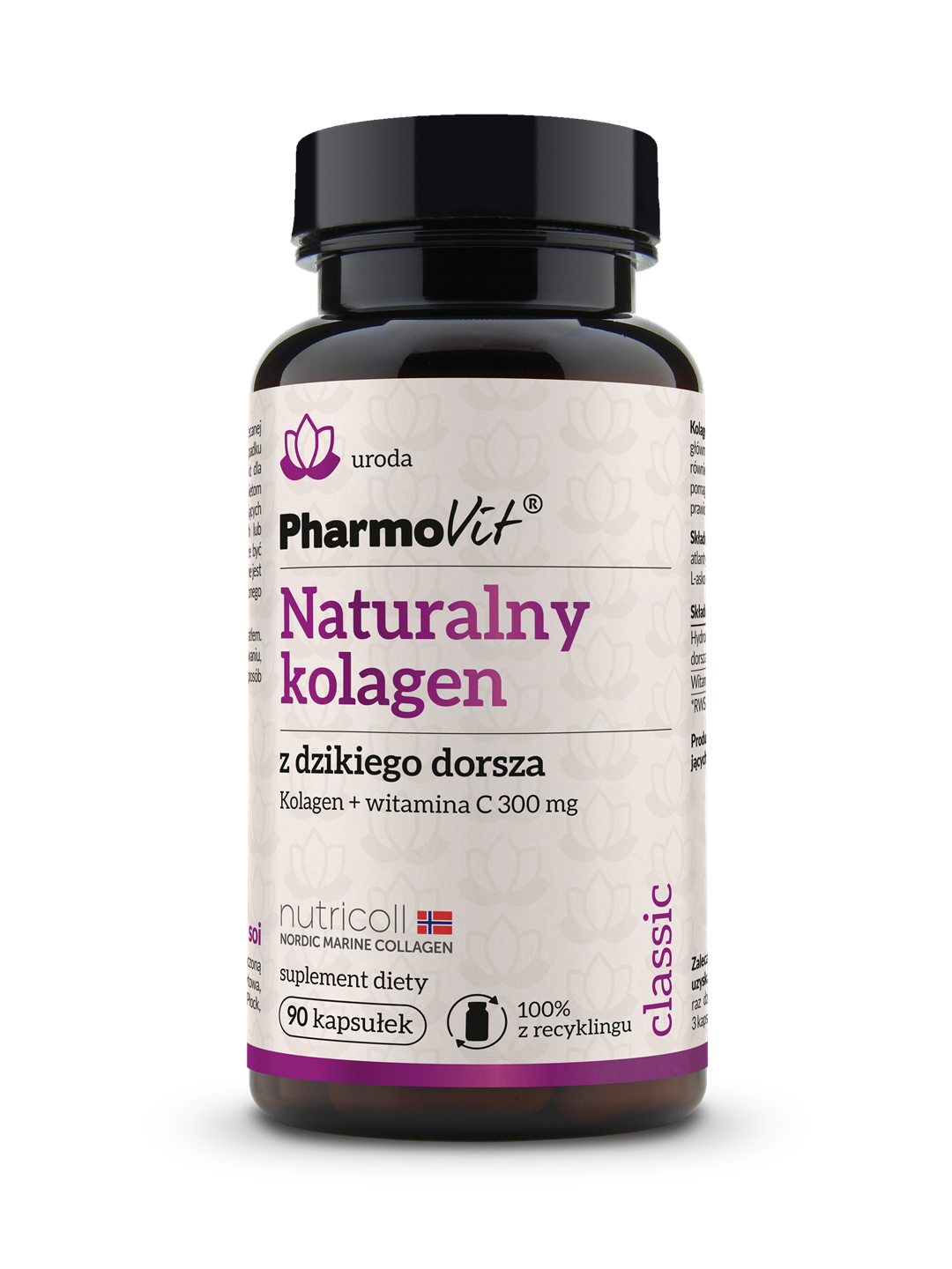 Naturalny kolagen z dzikiego dorsza 90 kaps | Classic Pharmovit