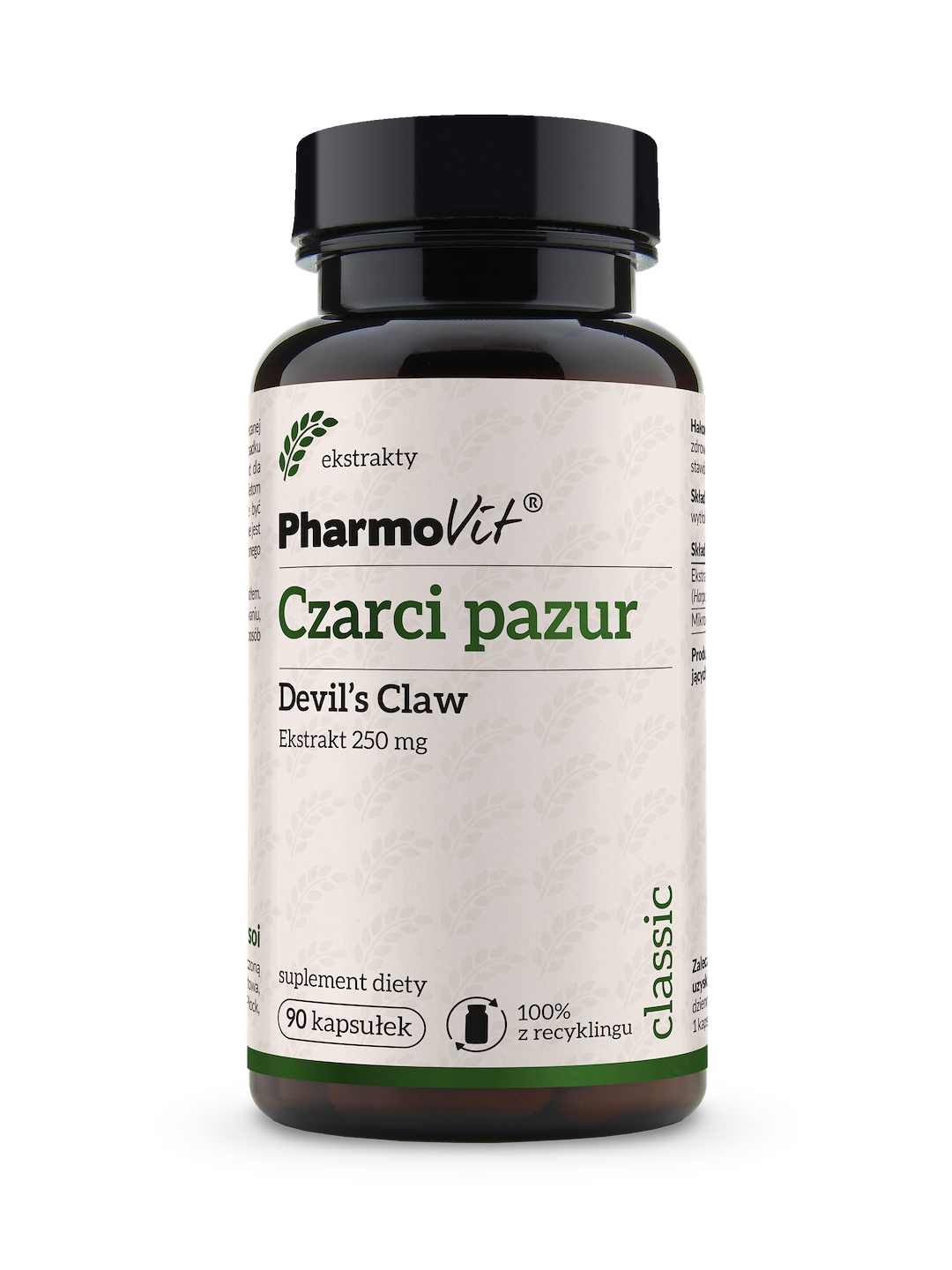 Czarci pazur Devil`s Claw 250 mg 90 kaps | Classic Pharmovit