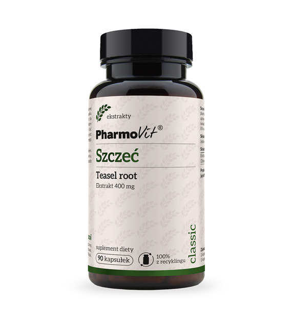 Szczeć Teasel root 4:1 400 mg 90 kaps | Classic Pharmovit