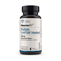 Folian 5-MTHF Methyl 600 µg B-Active Max+ 60 kaps | Classic Pharmovit