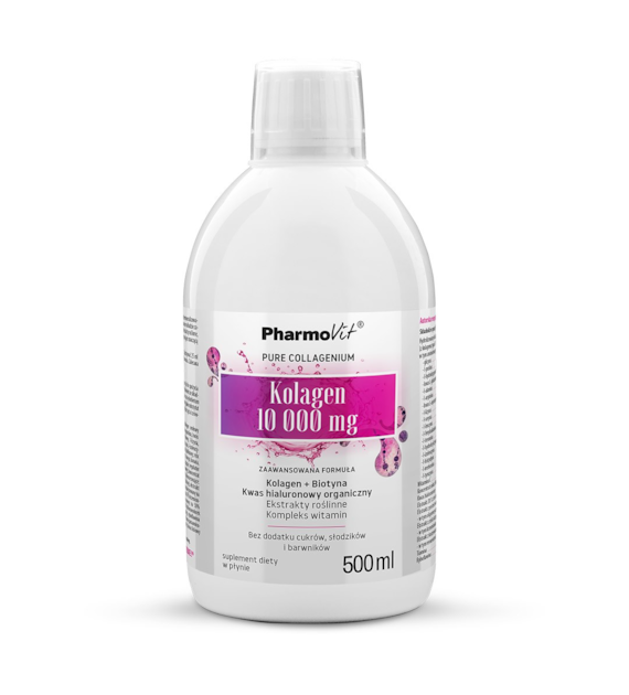 Kolagen 10 000 mg Zaawansowana formuła płyn 500 ml | Pharmovit