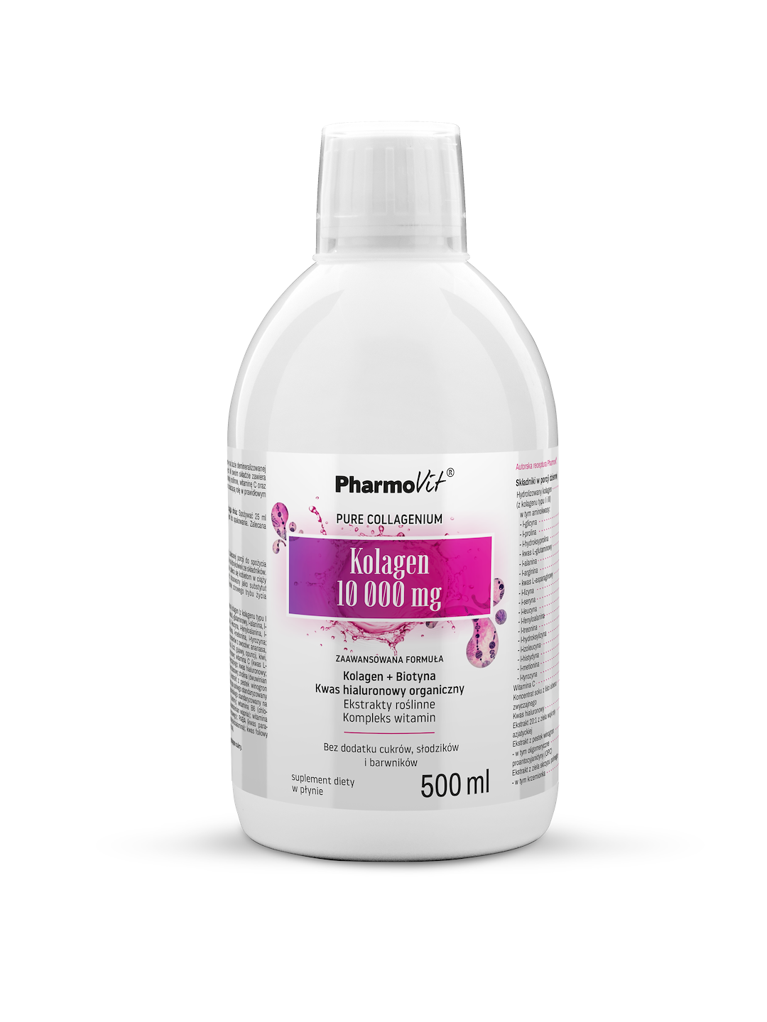 Kolagen 10 000 mg Zaawansowana formuła płyn 500 ml | Pharmovit