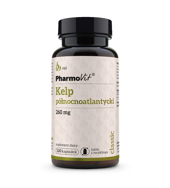 Kelp północnoatlantycki 260 mg 120 kaps | Classic Pharmovit