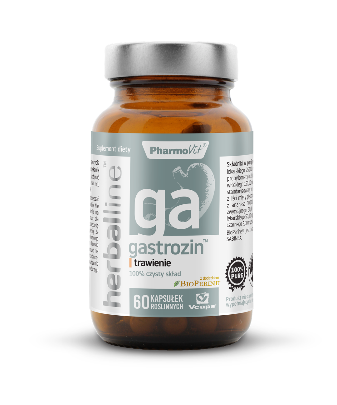 Gastrozin™ trawienie 60 vege kaps | Herballine™ Pharmovit