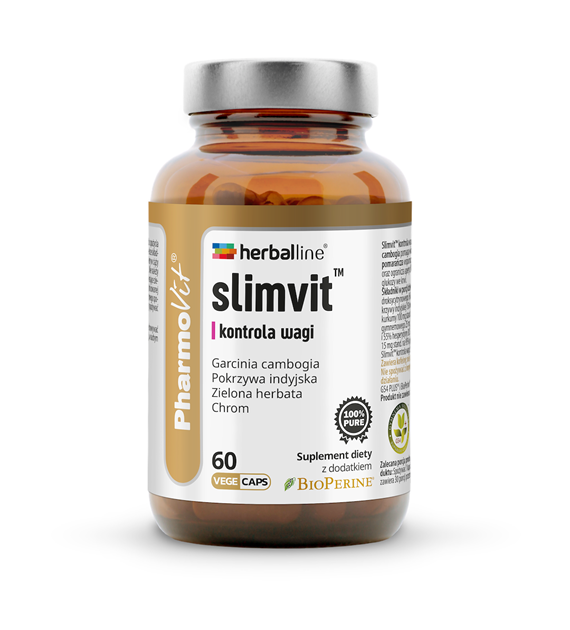 Slimvit™ kontrola wagi 60 vege kaps | Herballine™ Pharmovit