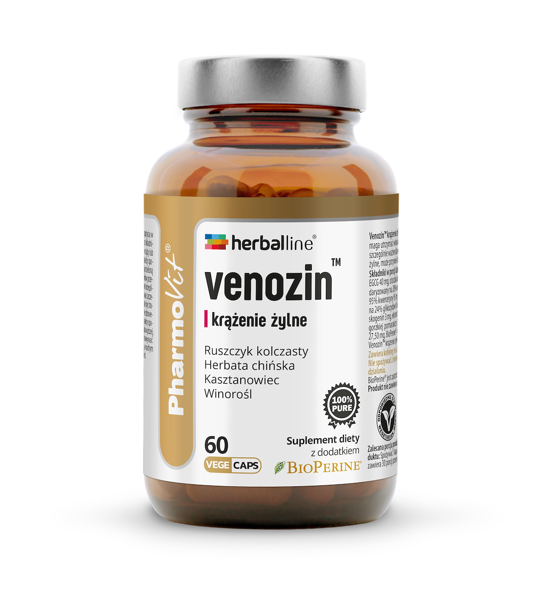 Venozin™ krążenie żylne 60 vege kaps | Herballine™ Pharmovit