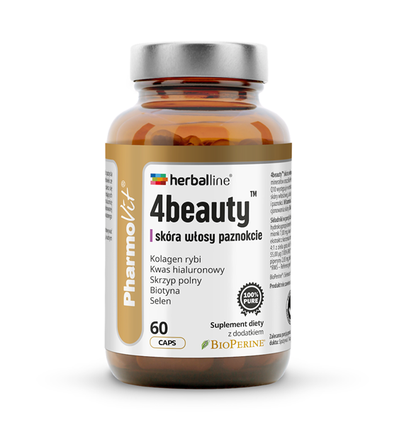 4beauty™ skóra włosy paznokcie 60 kaps | Herballine™ Pharmovit