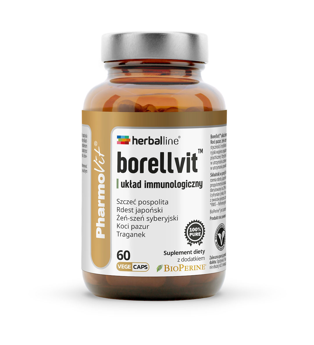 Borellvit™ układ immunologiczny 60 vege kaps | Herballine™ Pharmovit