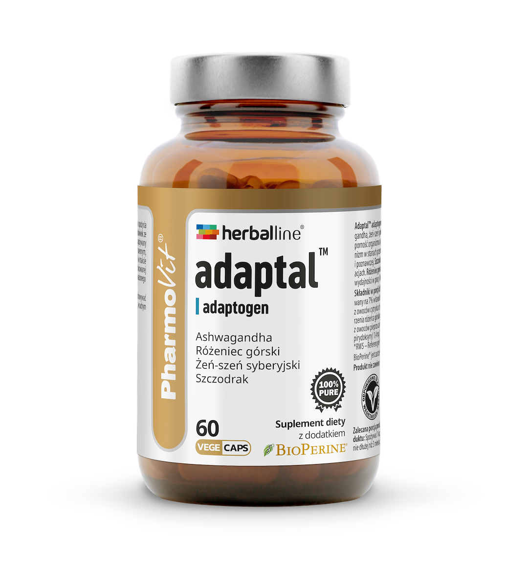 Adaptal™ adaptogen 60 vege kaps | Herballine™ Pharmovit