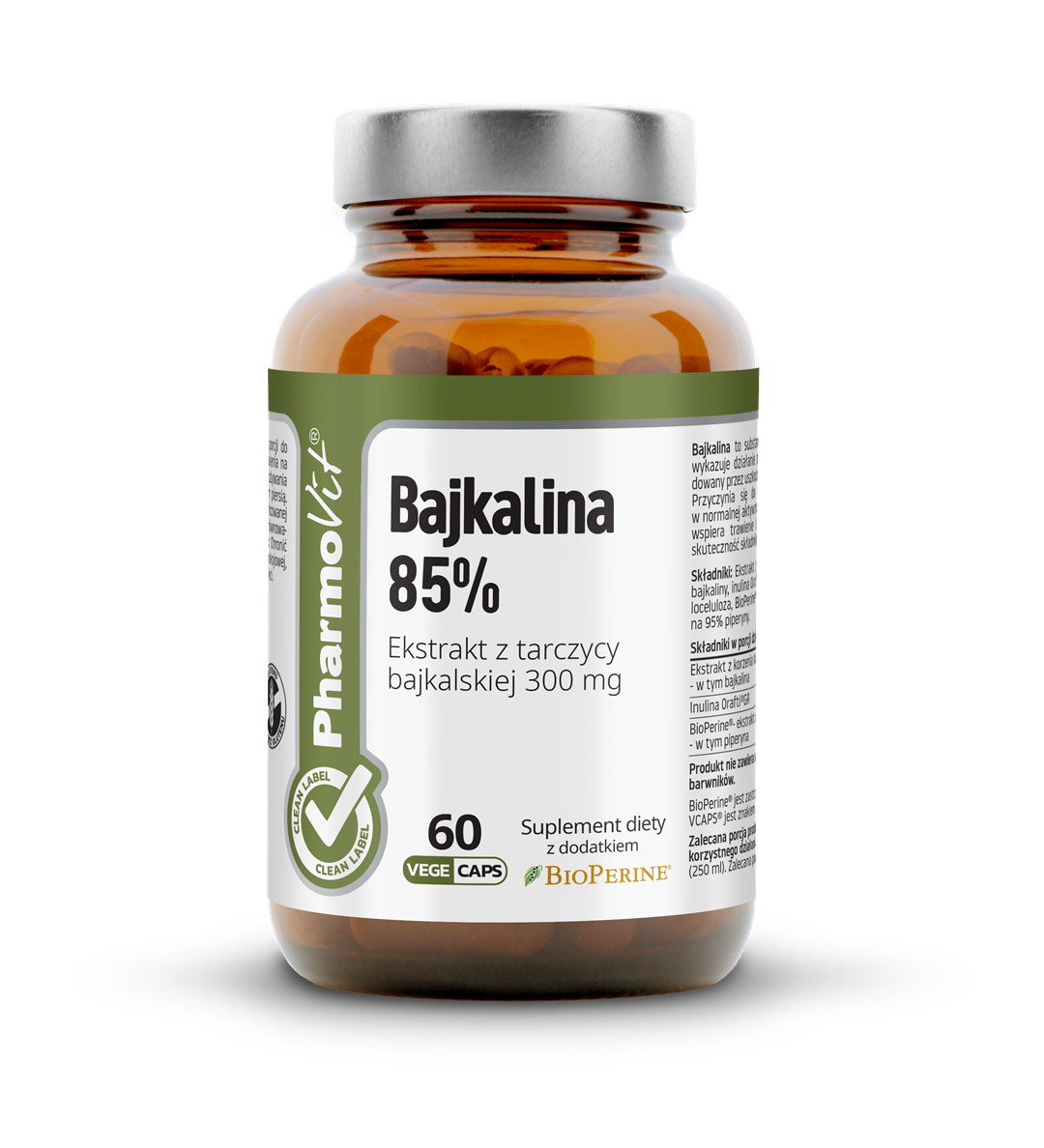 Bajkalina 85% 60 kaps Vege | Clean Label Pharmovit