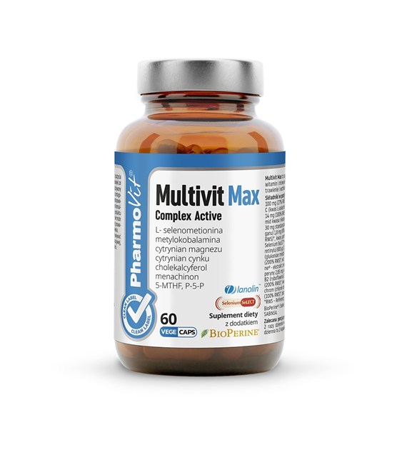 Multivit Max Complex Active 60 kaps Vege | Clean Label Pharmovit