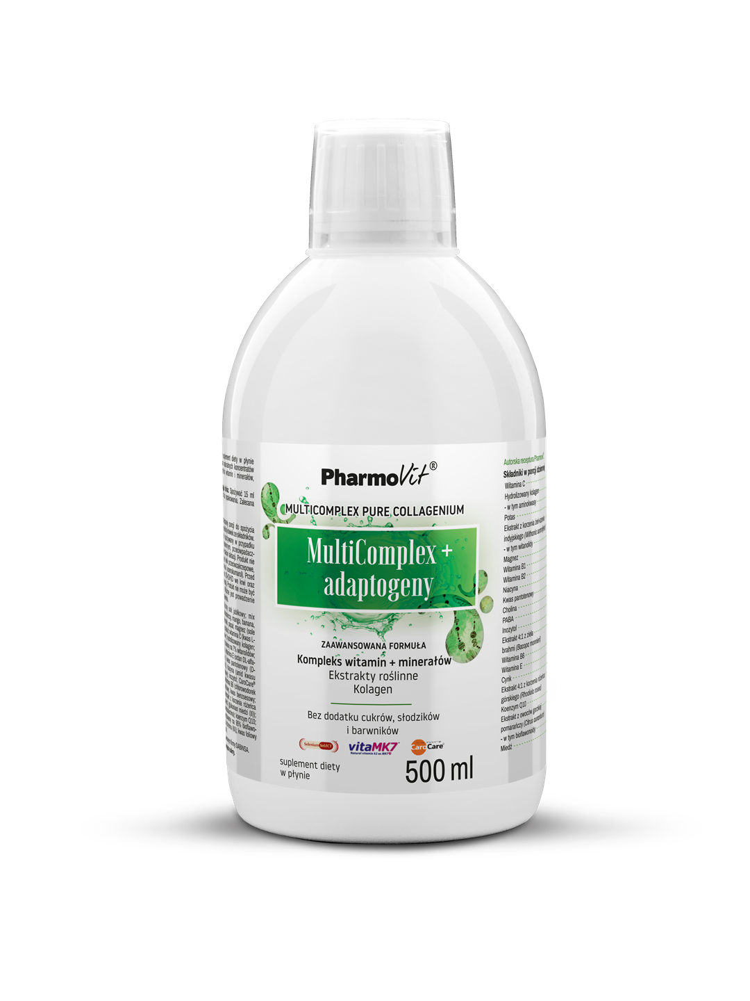 MultiComplex + adaptogeny Zaawansowana formuła płyn 500 ml | Pharmovit