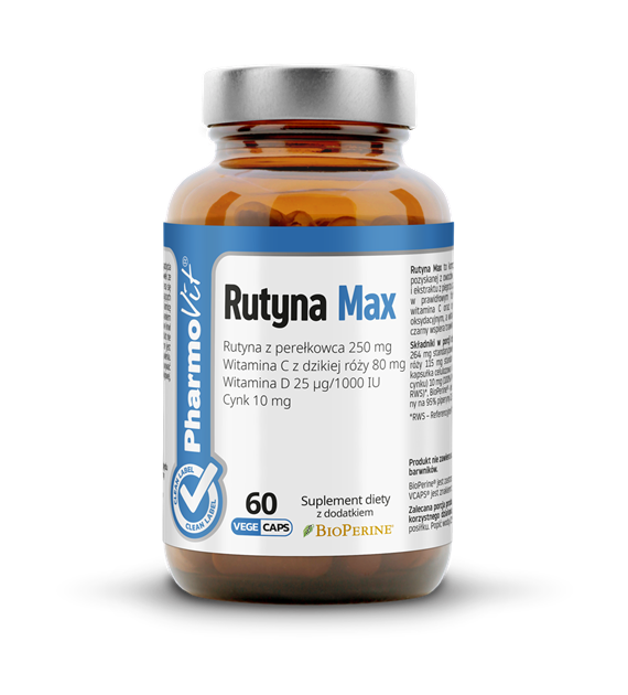 Rutyna Max 60 kaps vege | Clean Label Pharmovit