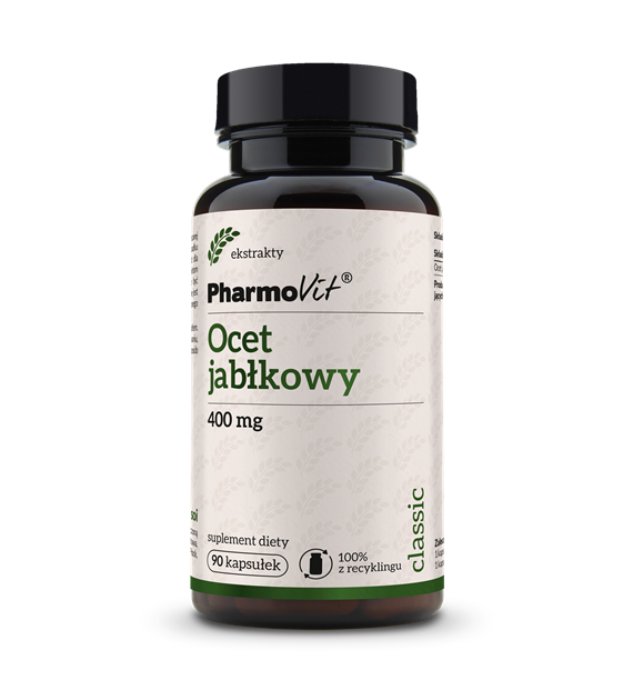 Ocet jabłkowy 400 mg 90 kaps | Classic Pharmovit