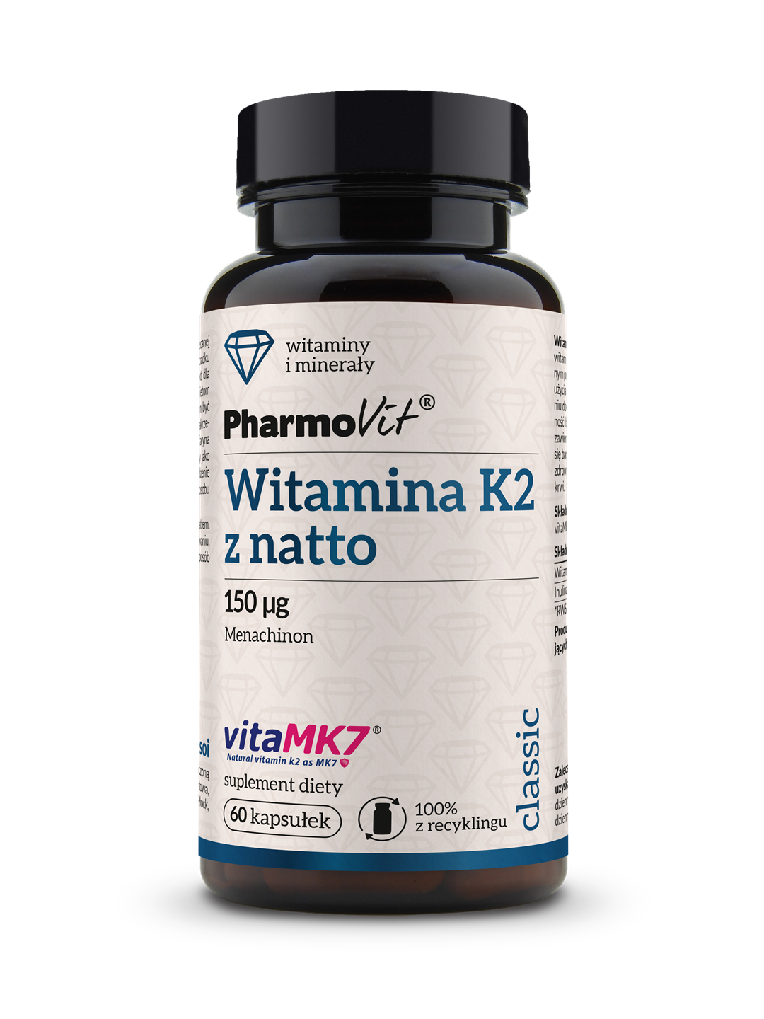 K2 z natto 150 µg 60 kaps | Classic Pharmovit