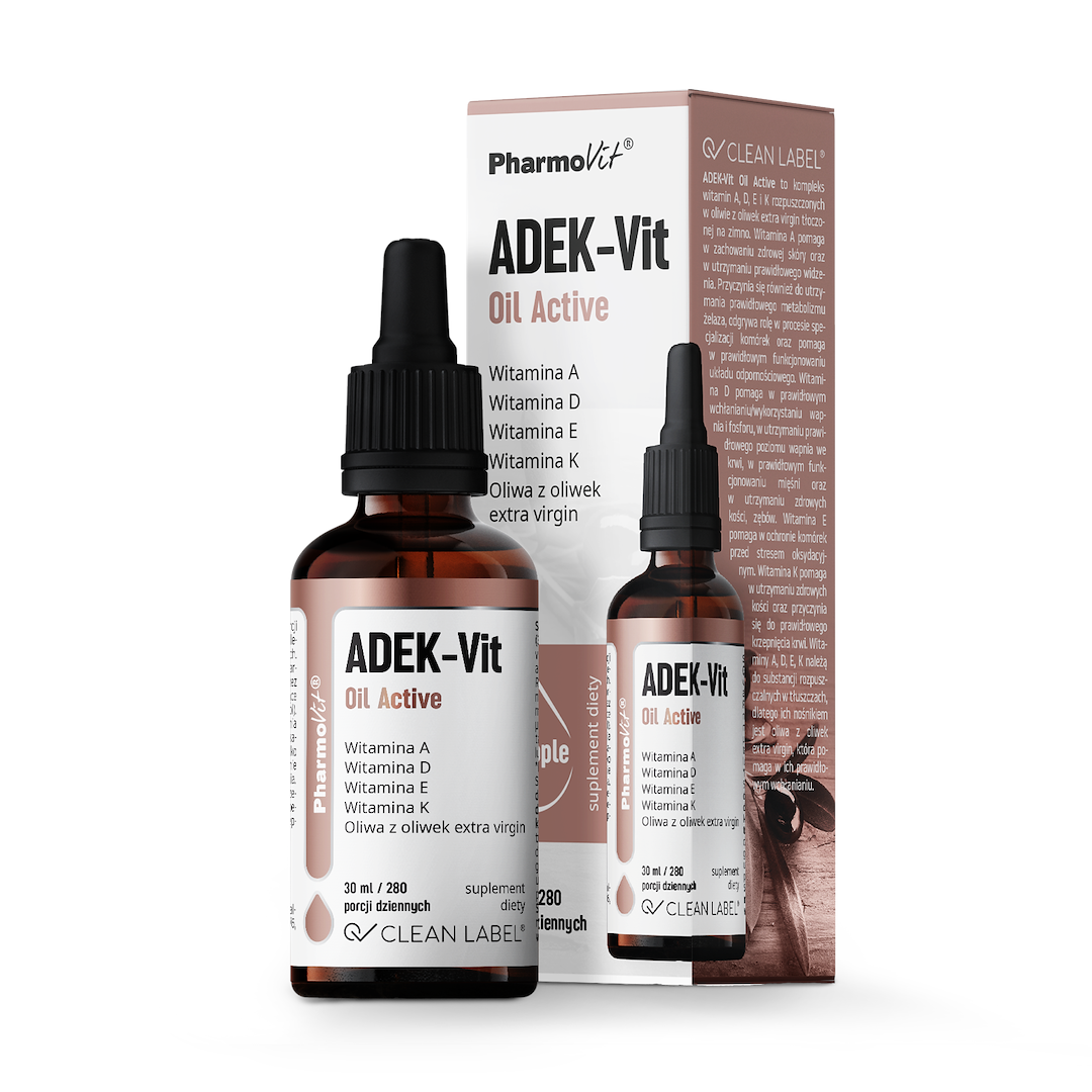 ADEK-Vit Oil Active 30 ml | Clean Label Pharmovit