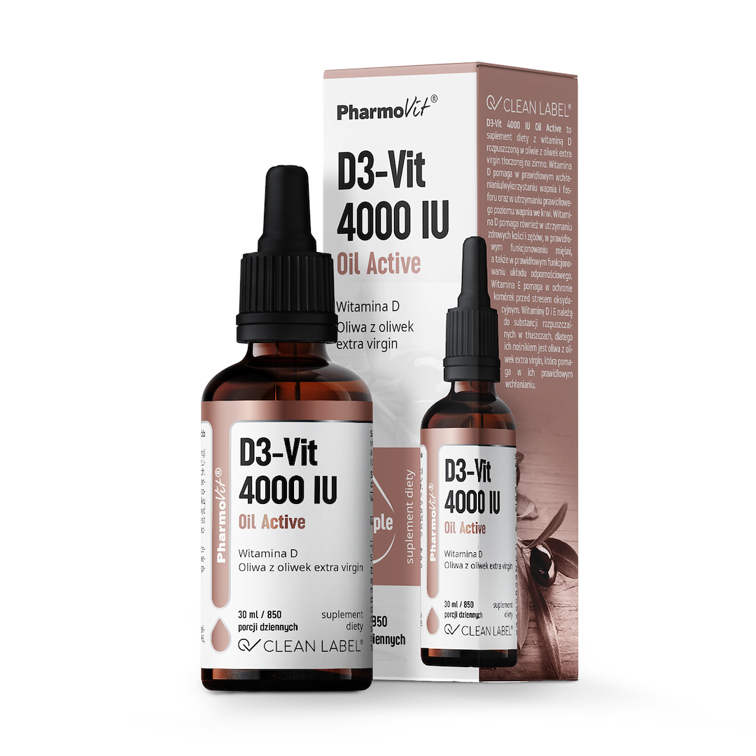 D3-Vit 4000 IU Oil Active 30 ml | Clean Label Pharmovit