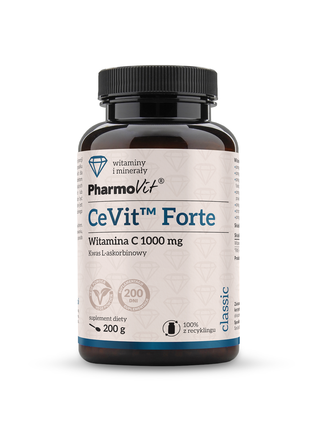 CeVit™ Forte Witamina C 1000 mg 200 g | Classic Pharmovit