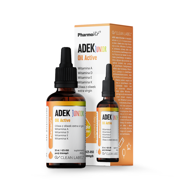 ADEK Junior Oil Active 30 ml | Clean Label Pharmovit