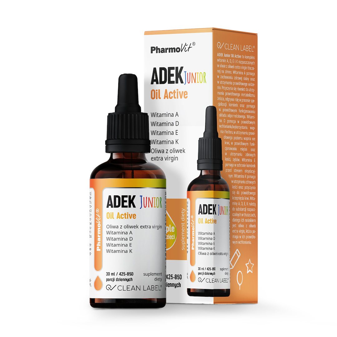 ADEK Junior Oil Active 30 ml | Clean Label Pharmovit