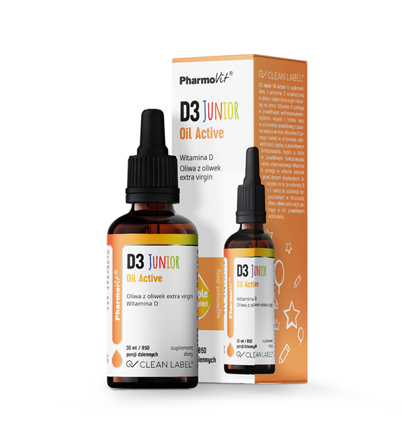 D3 Junior Oil Active 30 ml | Clean Label Pharmovit