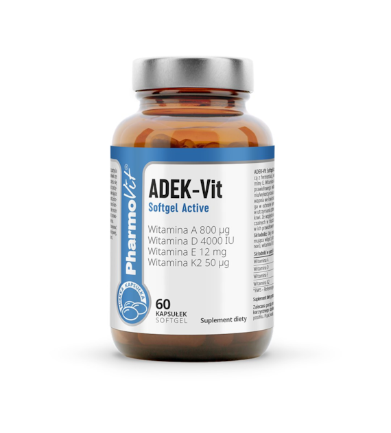ADEK-Vit Softgel Active 60 kaps | Clean Label Pharmovit