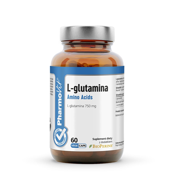 L-glutamina 60 kaps | Clean Label Pharmovit