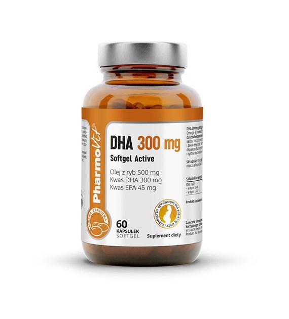 DHA 300 mg Softgel Active 60 kaps | Clean Label Pharmovit