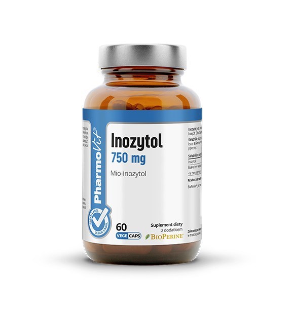 Inozytol 750 mg 60 kaps Clean label Pharmovit