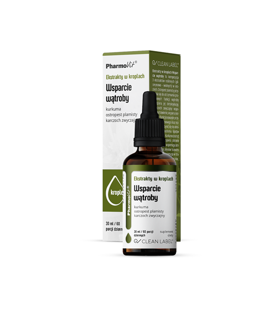 Ekstrakty w kroplach Wsparcie wątroby 30 ml | Clean Label Pharmovit