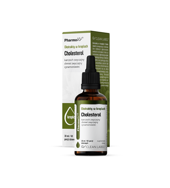 Ekstrakty w kroplach Cholesterol 30 ml | Clean Label Pharmovit