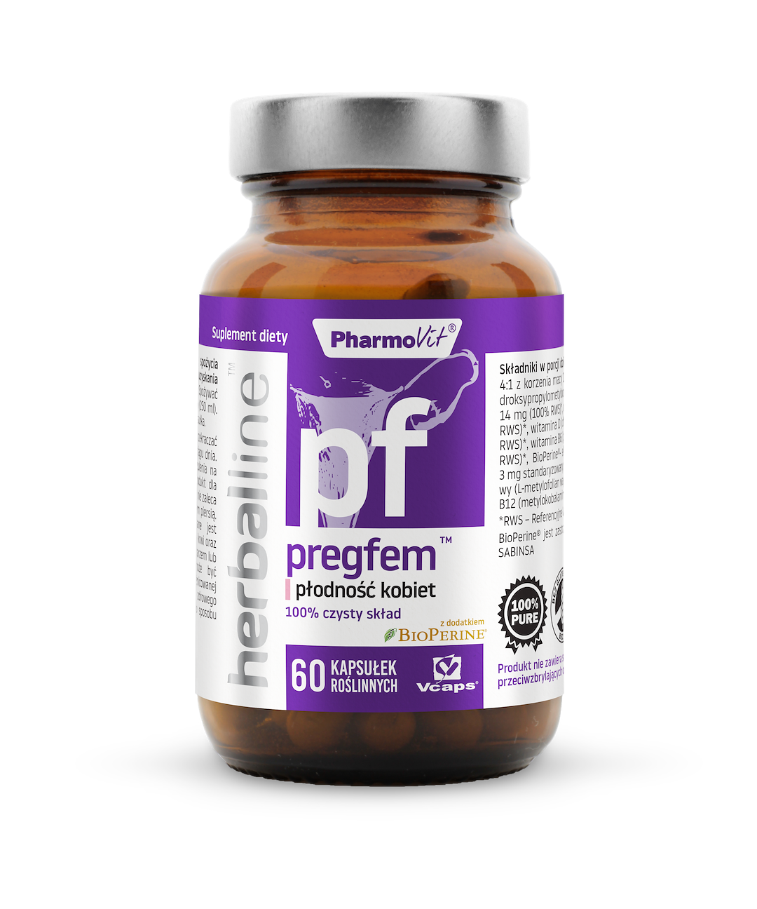 Pregfem™ płodność kobiet 60 vege kaps | Herballine™  Pharmovit