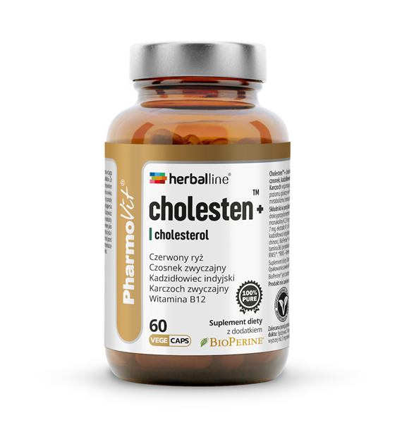 Cholesten™+ cholesterol 60 vege kaps | Herballine Pharmovit