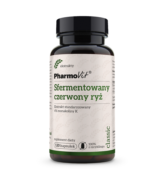 Sfermentowany czerwony ryż Ekstrakt standaryzowany 4% monakoliny K 120 kaps | Classic Pharmovit