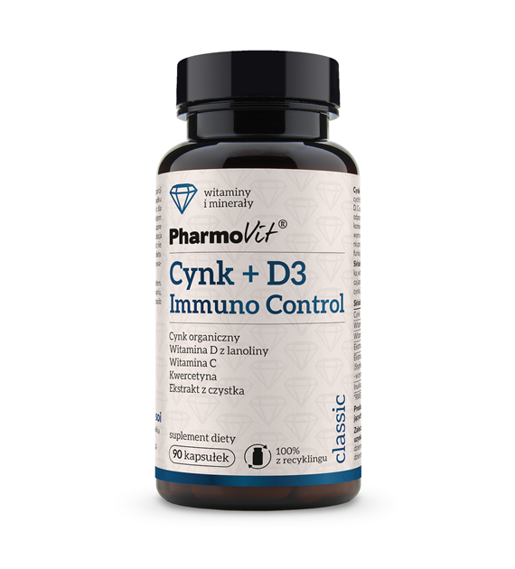 Cynk + D3 Immuno Control 90 kaps | Classic Pharmovit