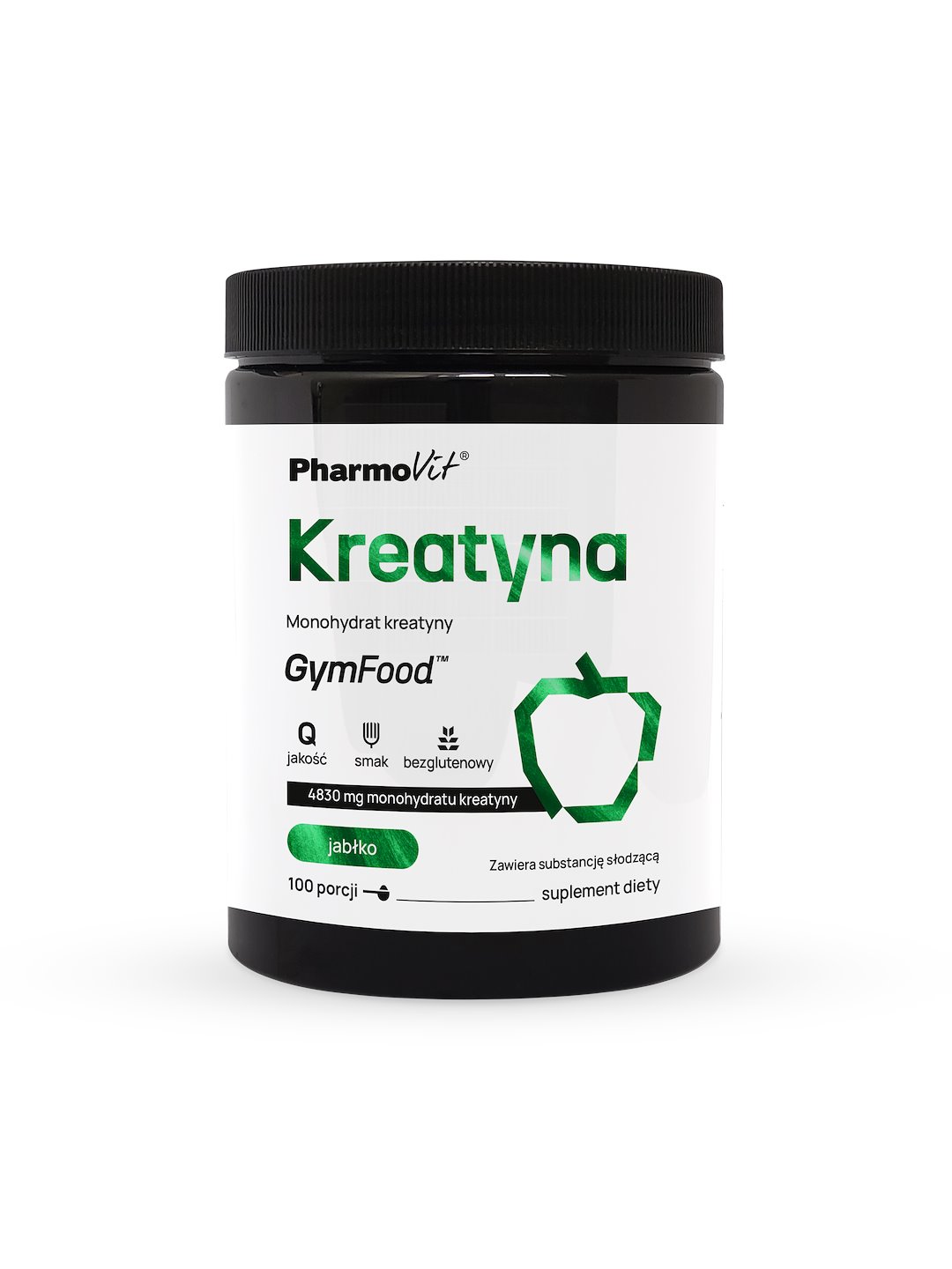 Kreatyna Monohydrat kreatyny 500 g (jabłko) | GymFood Pharmovit